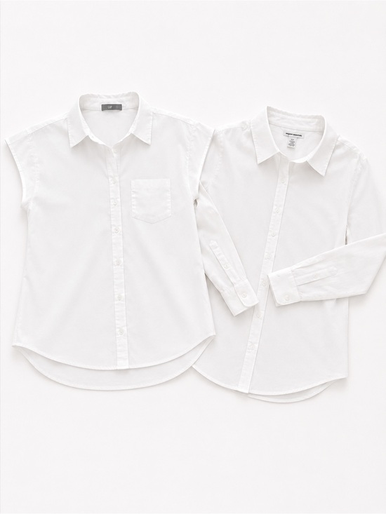 Tops - White Button Down Bundle M | Lee Riders + H&M | Capsule Wardrobe Basics